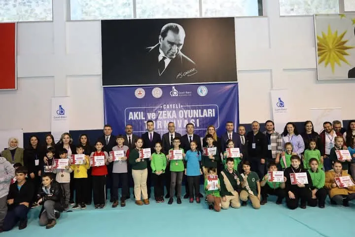 Çayeli’nde Akıl Ve Zekâ Oyunları Turnuvası Ödül Töreni Yapıldı