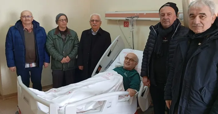 Gazeteci Faik Bakoğlu’na Meslektaşlarından Ziyaret